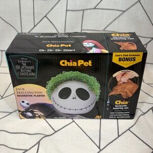 Chia Pet Jack‎ Skellington Plante White Nightmare Before Christmas Bonus Can